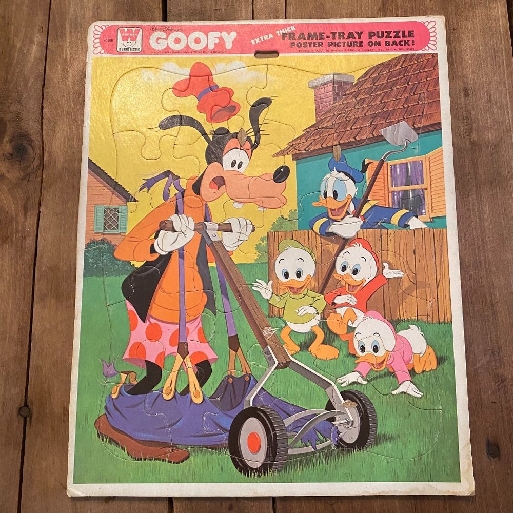 Vintage Whitman Walt Disney Frame Tray Puzzle